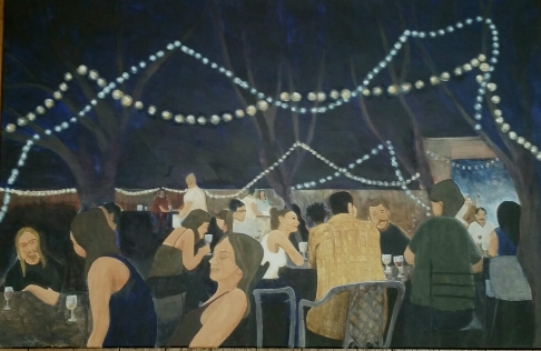 Bacchanal by Cheryl Anne Grace | acrylic on deep canvas Bacchanal